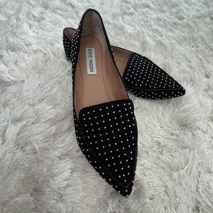 STEVE MADDEN Studded loafer style flats